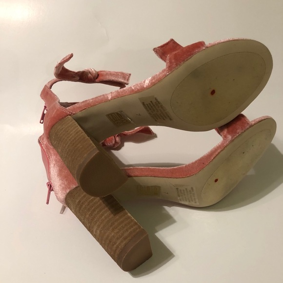 Jeffrey Campbell Velvet Heeled Sandals - Picture 5 of 5